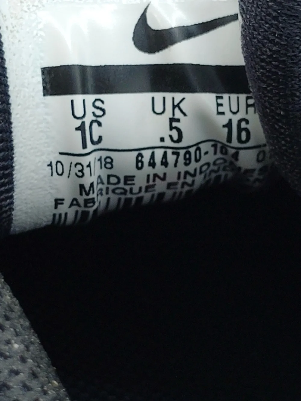 Nike Black and Infared Infant Foamposites 1c with Patterned Toe Wrap